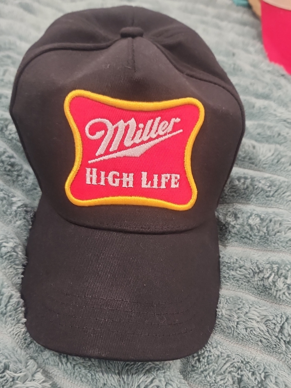Miller High Life Black Logo Hat Never Worn